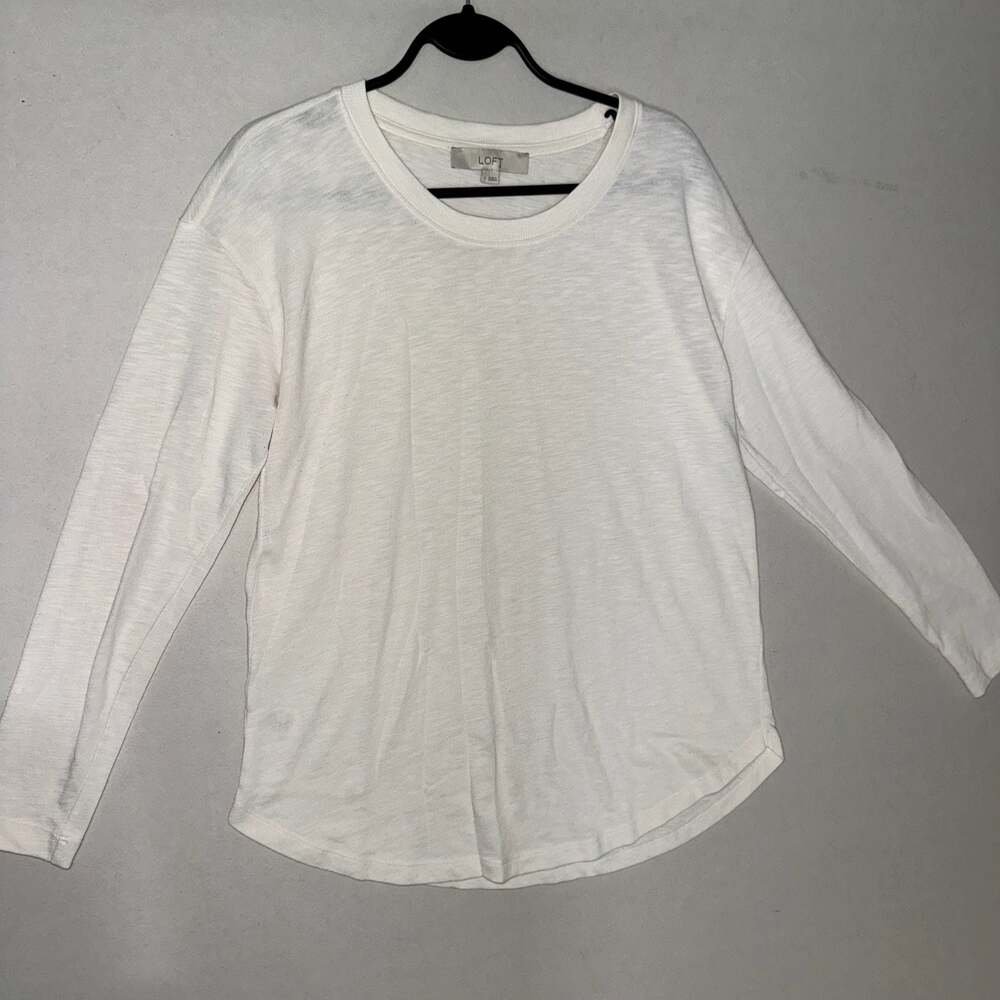 LOFT Long Sleeve Crew Neck T-Shirt Size M